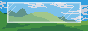 pixel art windows bliss background with glass panel on top,